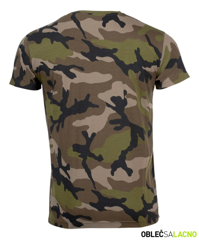 Pánske maskáčové tričko CAMO MEN Sol's