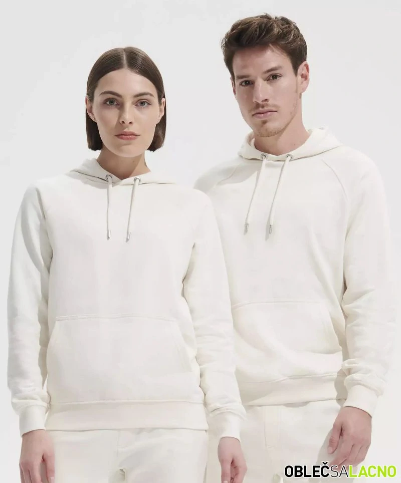 Unisex bio raglánová mikina s kapucňou STELLAR Sol's