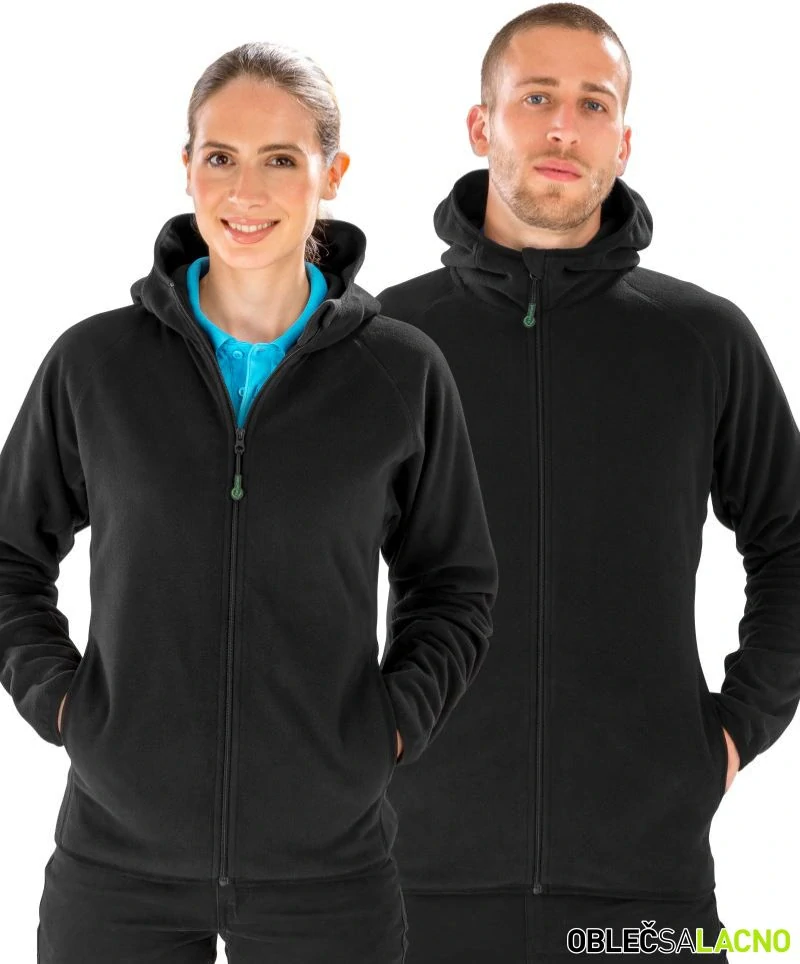 Unisex mikrofleecová bunda s kapucňou R906X Result