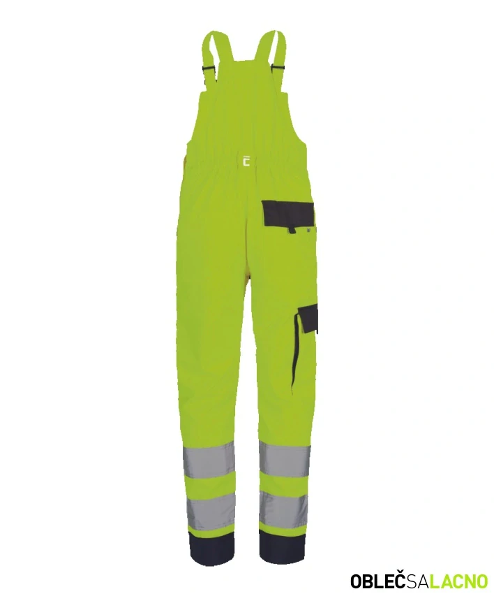 Reflexné montérkové nohavice MAX NEO HV s náprsenkou Cerva