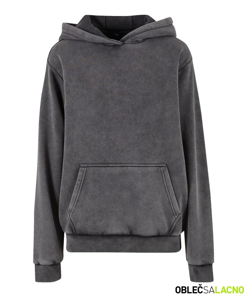 Dámska oversize mikina s kapucňou STONEWASH Build your Brand