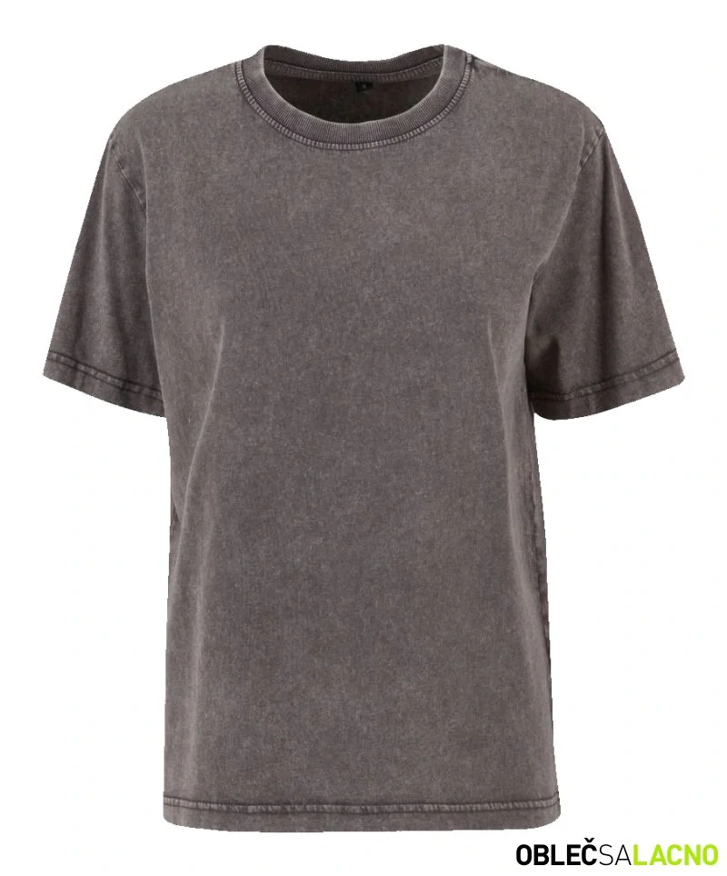 Dámské oversize tričko z ťažkej bavlny STONEWASH Build your Brand