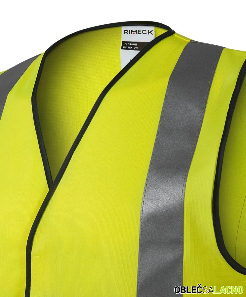 Bezpečnostná vesta HV BRIGHT 9V3 Rimeck®