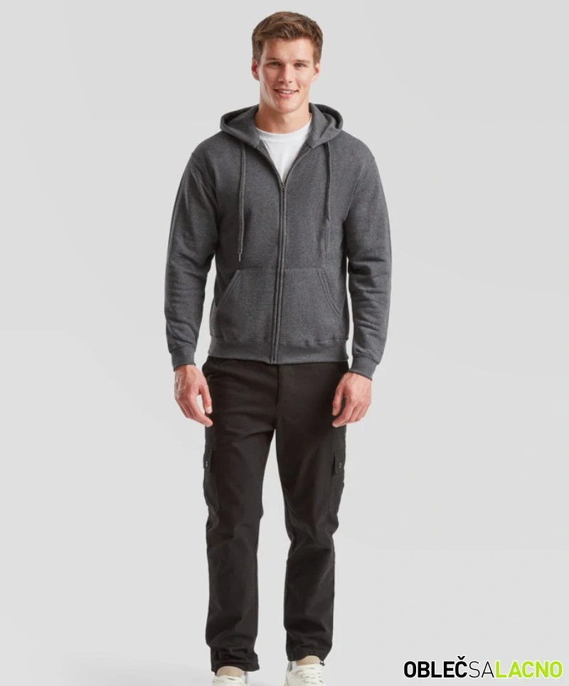 Pánska mikina s kapucňou CLASSIC HOODED SWEAT JACKET Fruit of the Loom