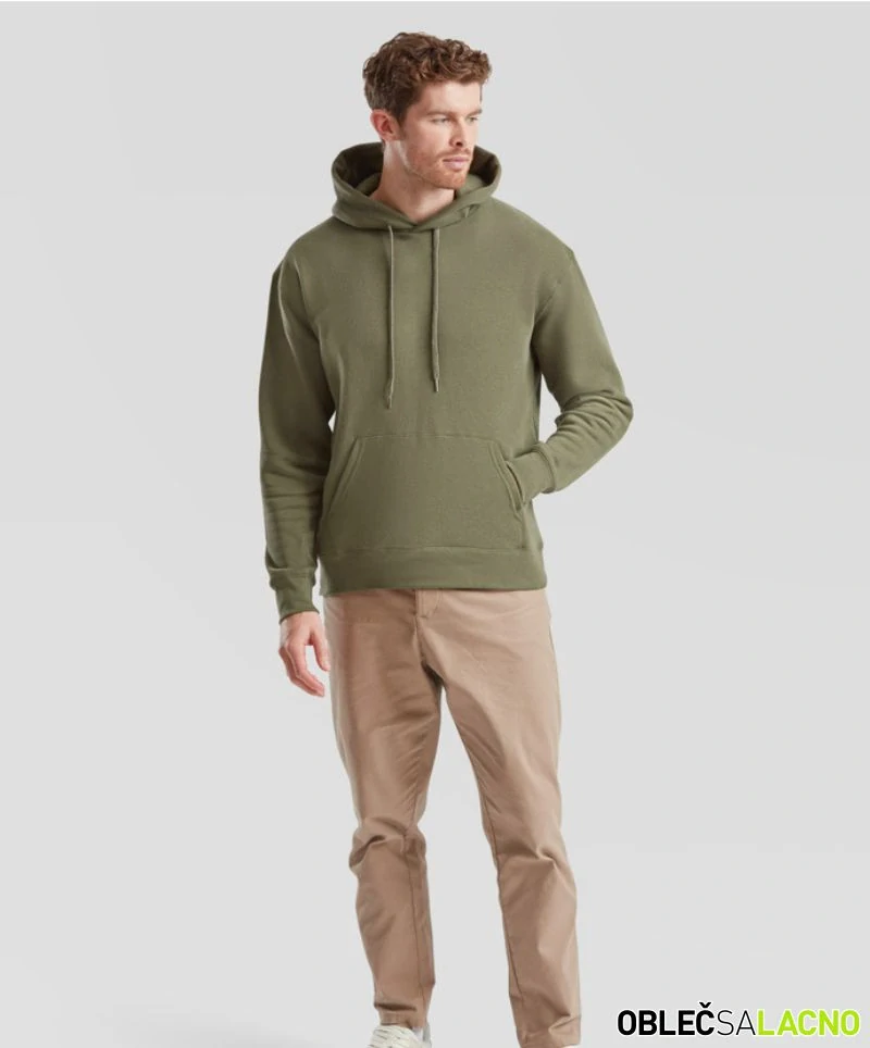 Pánska mikina s kapucňou PREMIUM HOODED SWEAT Fruit of the Loom
