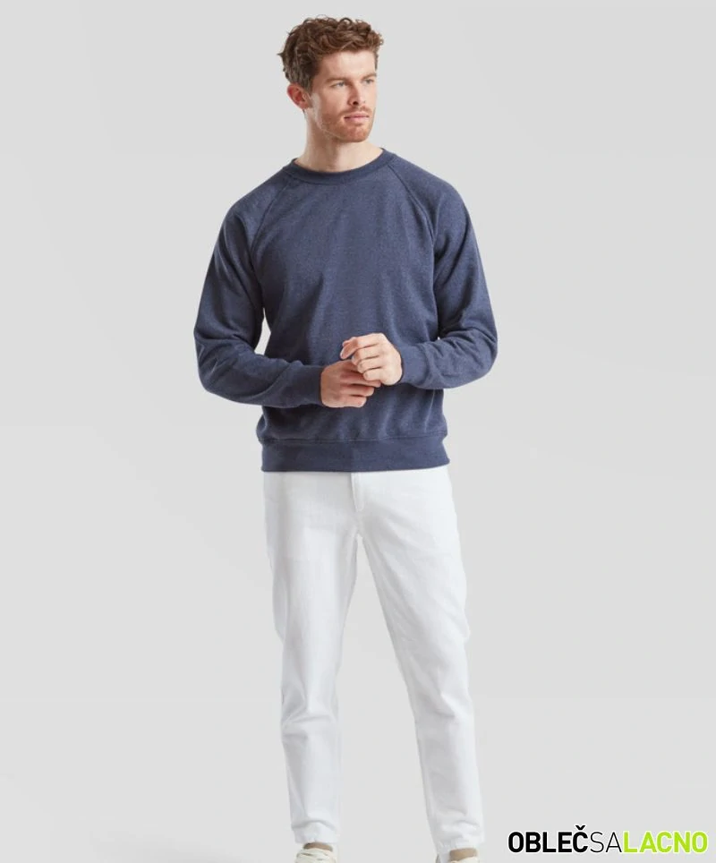 Pánska raglánová mikina CLASSIC RAGLAN SWEAT Fruit of the Loom