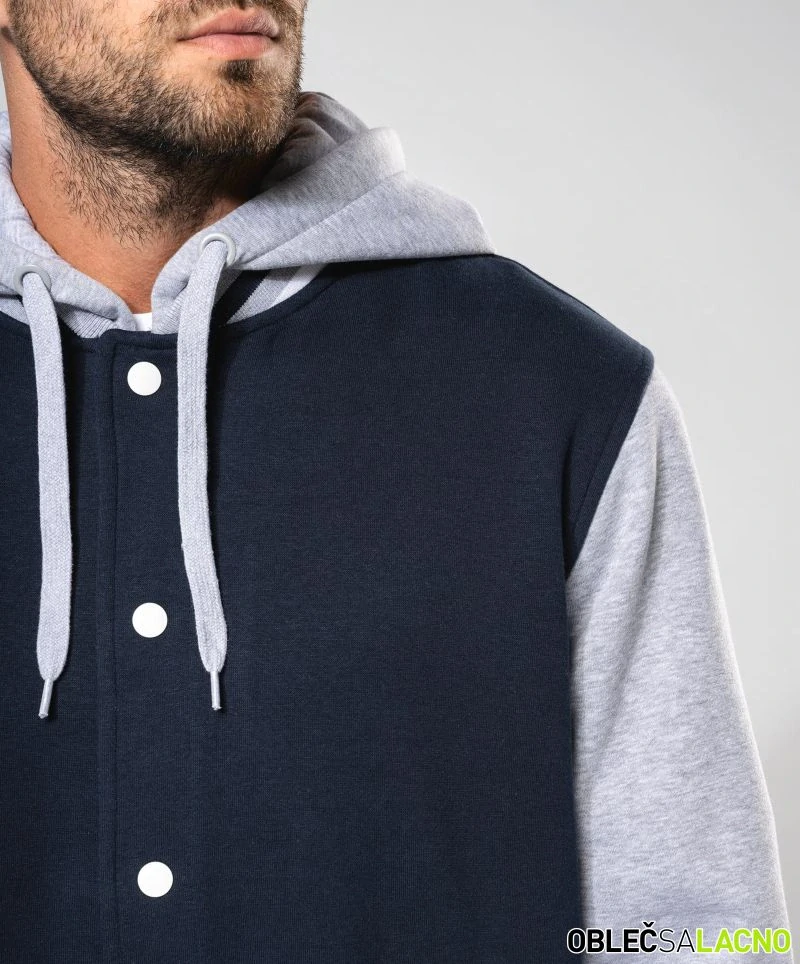 Unisex univerzitná bunda s kapucňou TEDDY Kariban
