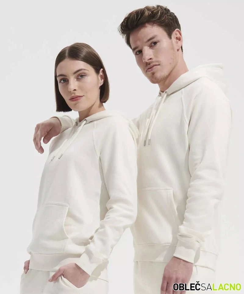 Unisex bio raglánová mikina s kapucňou STELLAR Sol's