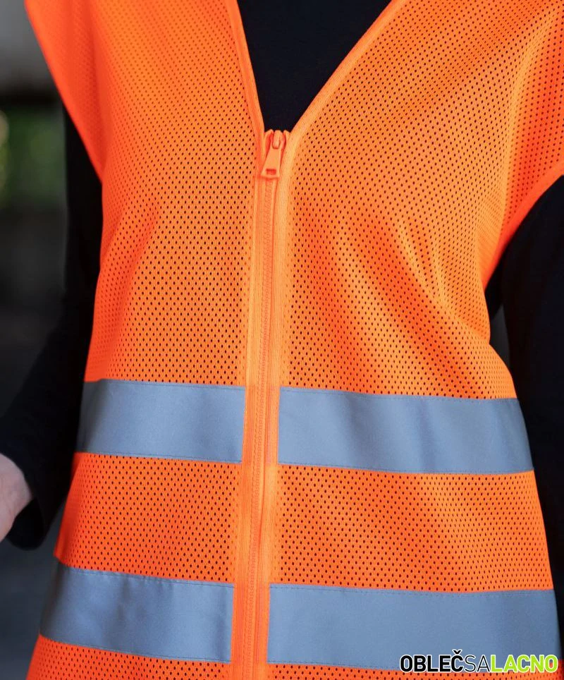 Hi-Vis sieťovaná bezpečnostná vesta RHODES KXCMZ Korntex