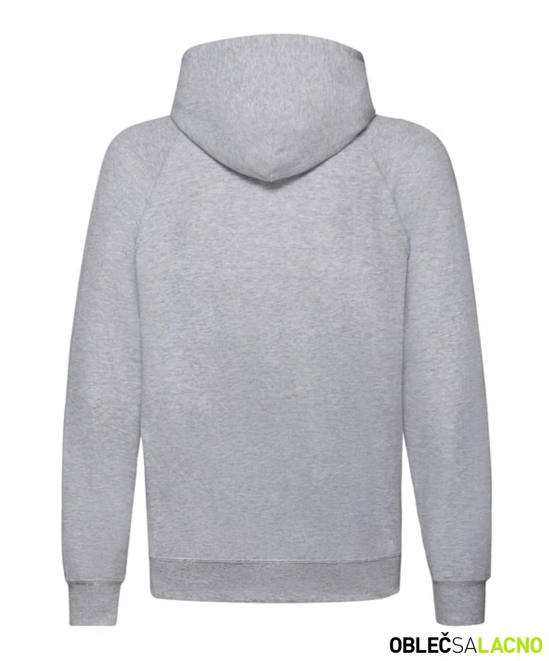 Pánska raglánová mikina s kapucňou LIGHTWEIGHT HOODED SWEAT Fruit of the Loom
