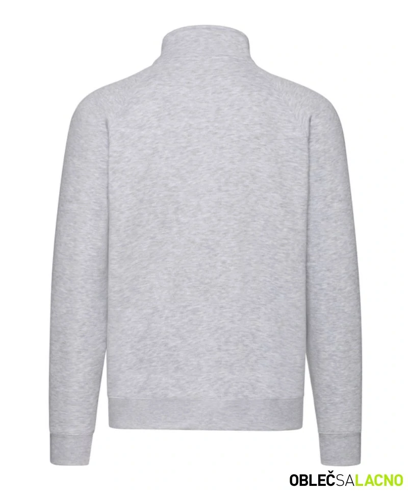 Pánska raglánová mikina PREMIUM SWEAT JACKET Fruit of the Loom
