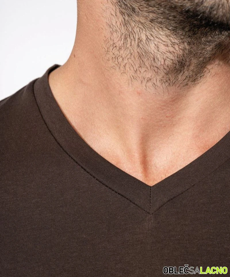 Pánske tričko s výstrihom do V K357 Kariban