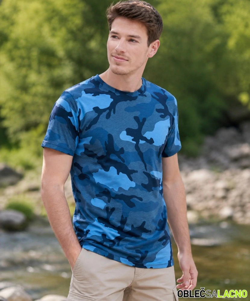 Pánske maskáčové tričko CAMO MEN Sol's