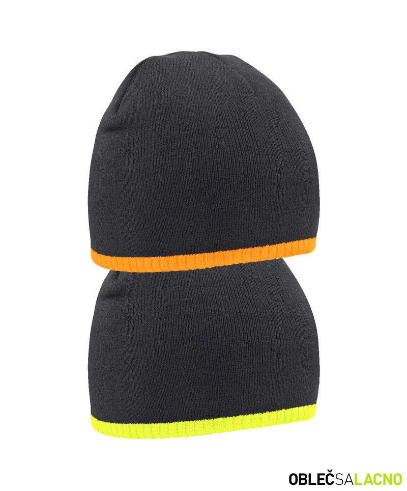 Dvojfarebná pletená čiapka B44C Beechfield