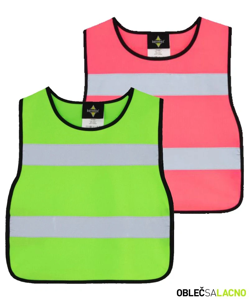 Detské pončo s vysokou viditeľnosťou AMIGO Korntex