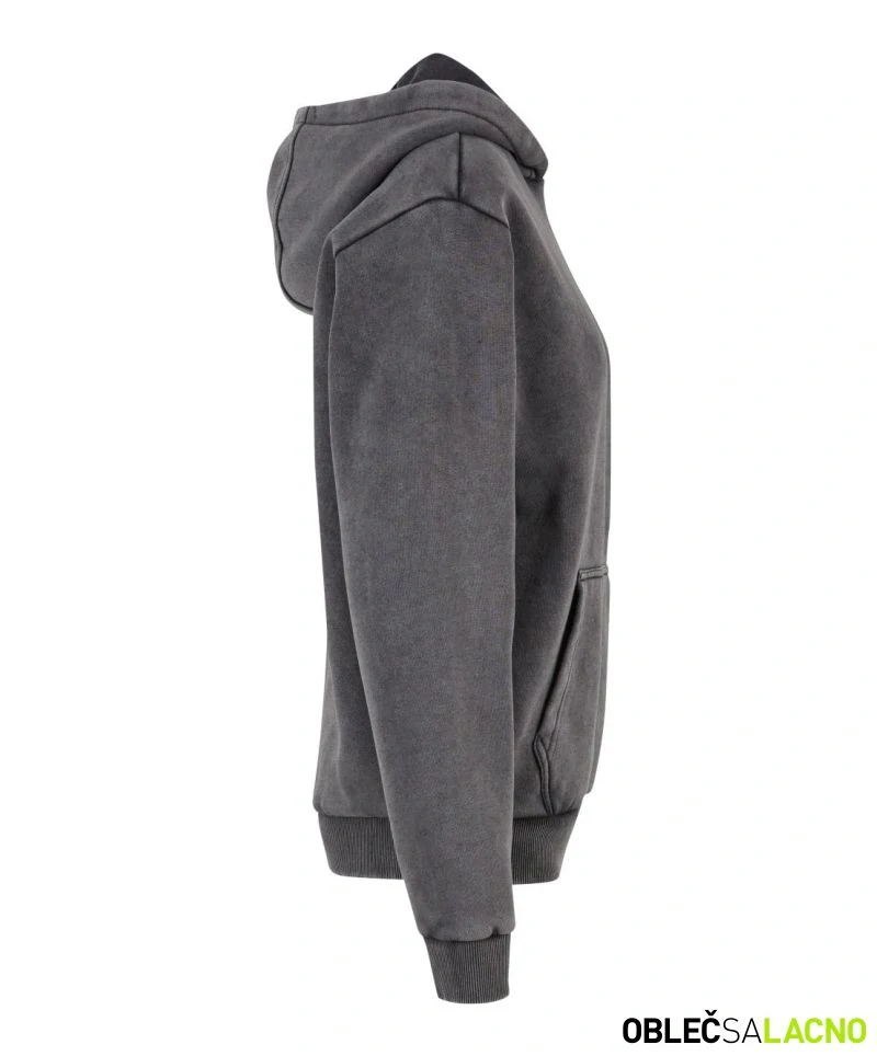 Dámska oversize mikina s kapucňou STONEWASH Build your Brand