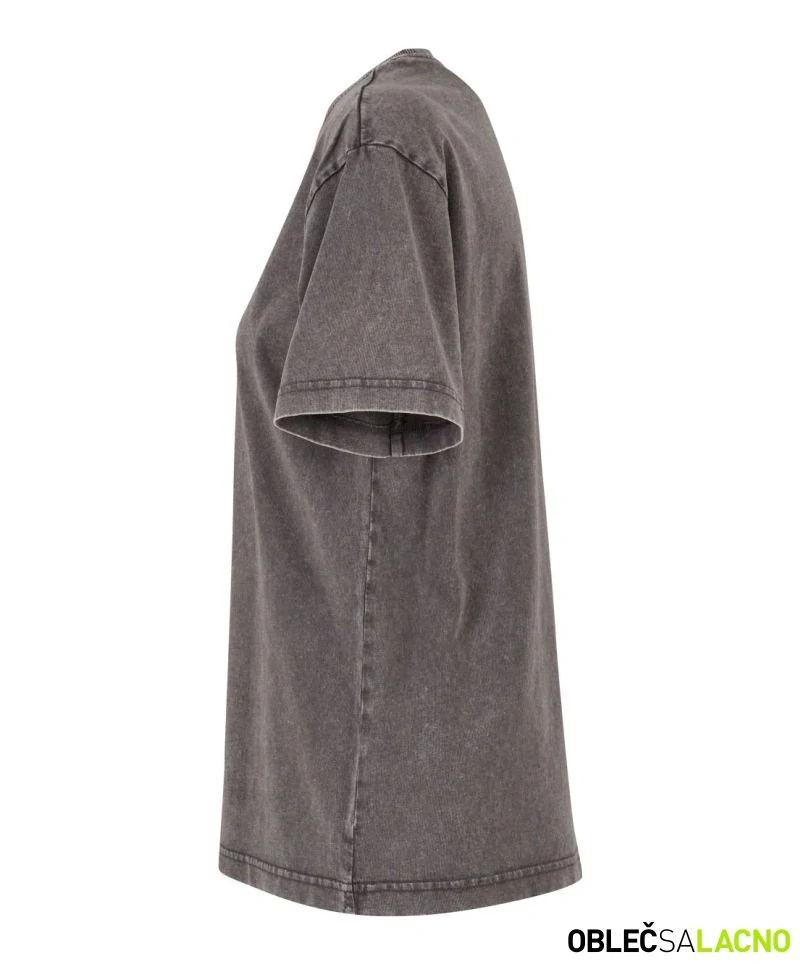 Dámské oversize tričko z ťažkej bavlny STONEWASH Build your Brand