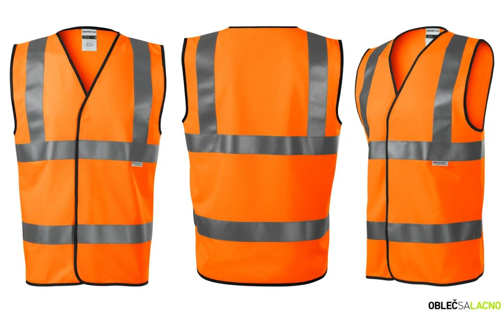 Bezpečnostná vesta HV BRIGHT 9V3 Rimeck®