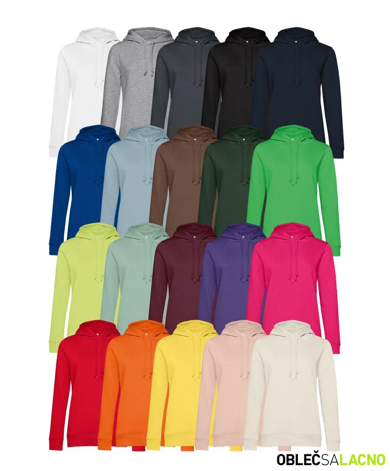 Dámska mikina s kapucňou INSPIRE HOODED B&C