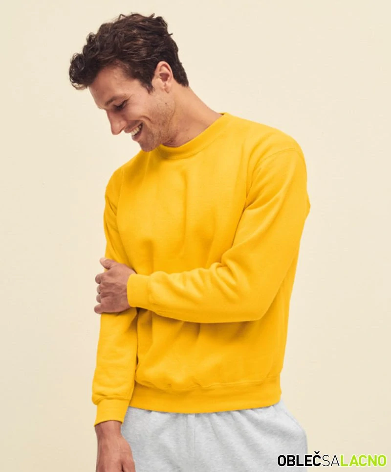 Pánska mikina CLASSIC SET-IN SWEAT Fruit of the Loom