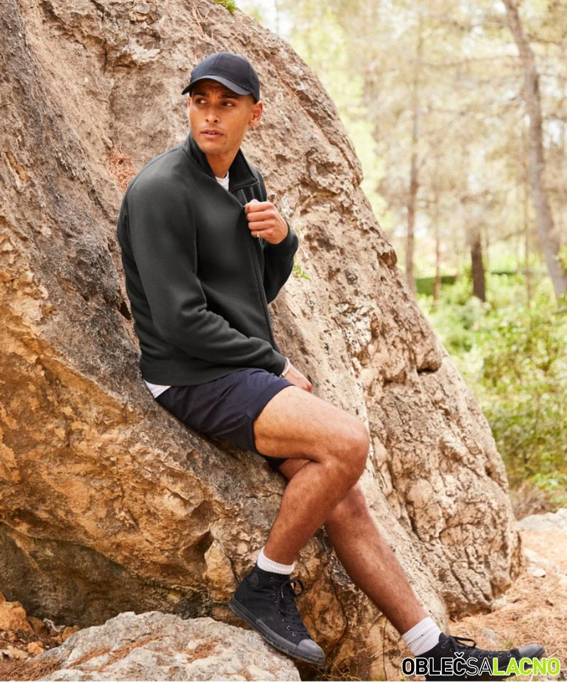 Pánska raglánová mikina PREMIUM SWEAT JACKET Fruit of the Loom