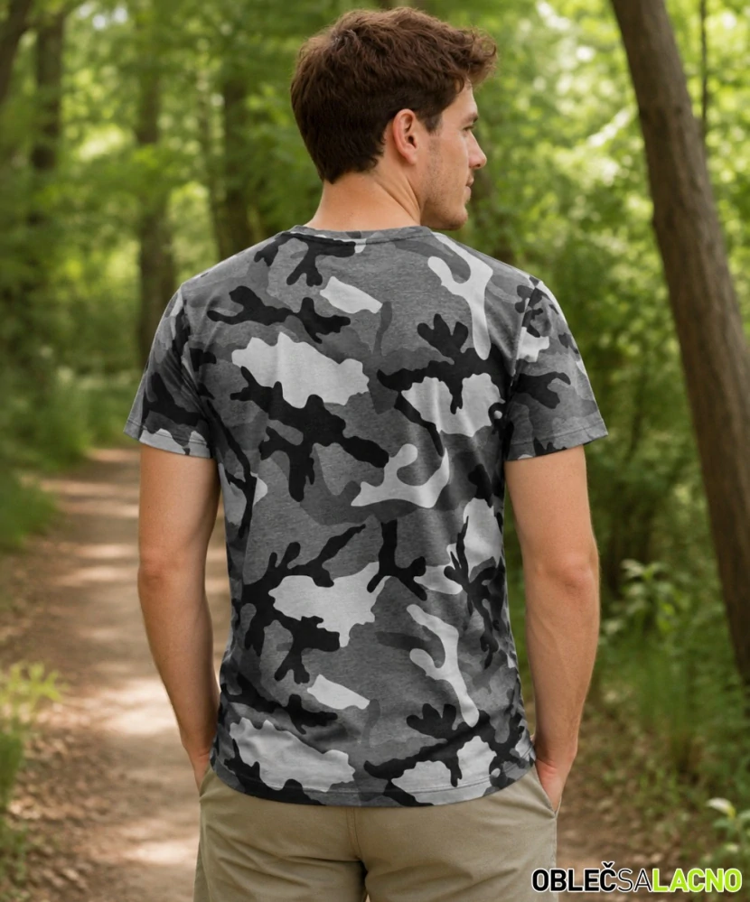 Pánske maskáčové tričko CAMO MEN Sol's