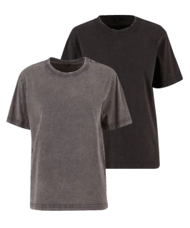 Dámské oversize tričko z ťažkej bavlny STONEWASH Build your Brand