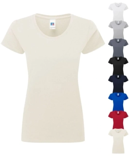 Dámské tričko z ťažkej bavlny AUTHENTIC Russell