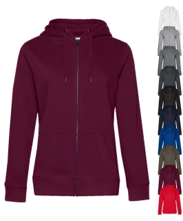 Dámska mikina s kapucňou QUEEN ZIPPED HOOD B&C
