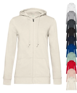 Dámska mikina s kapucňou INSPIRE ZIPPED HOOD B&C
