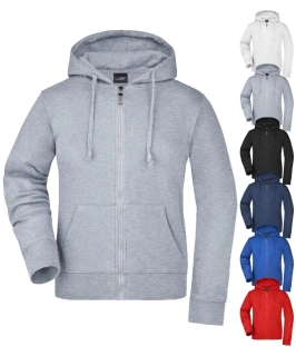 Dámska mikina s kapucňou a zipsom JN 53 Daiber