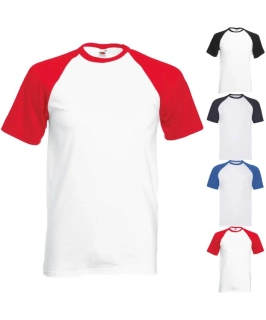 Pánske raglánové tričko BASEBALL T Fruit of the Loom