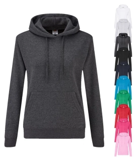 Dámska mikina s kapucňou CLASSIC LADY-FIT HOODED SWEAT Fruit of the Loom