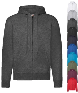 Pánska mikina s kapucňou CLASSIC HOODED SWEAT JACKET Fruit of the Loom