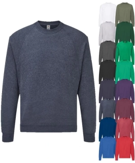Pánska raglánová mikina CLASSIC RAGLAN SWEAT Fruit of the Loom