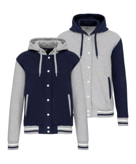Unisex univerzitná bunda s kapucňou TEDDY Kariban