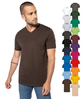 Pánske tričko s výstrihom do V K357 Kariban