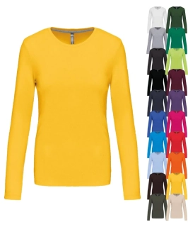 Dámske tričko s dlhým rukávom K383 Kariban