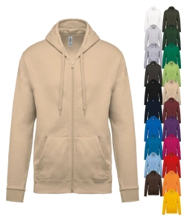Unisex mikina s kapucňou a zipsom K479 Kariban