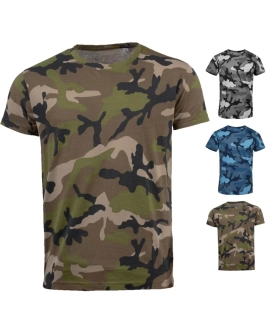 Pánske maskáčové tričko CAMO MEN Sol's