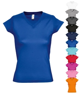 Dámske tričko s výstrihom do V MOON Sol's